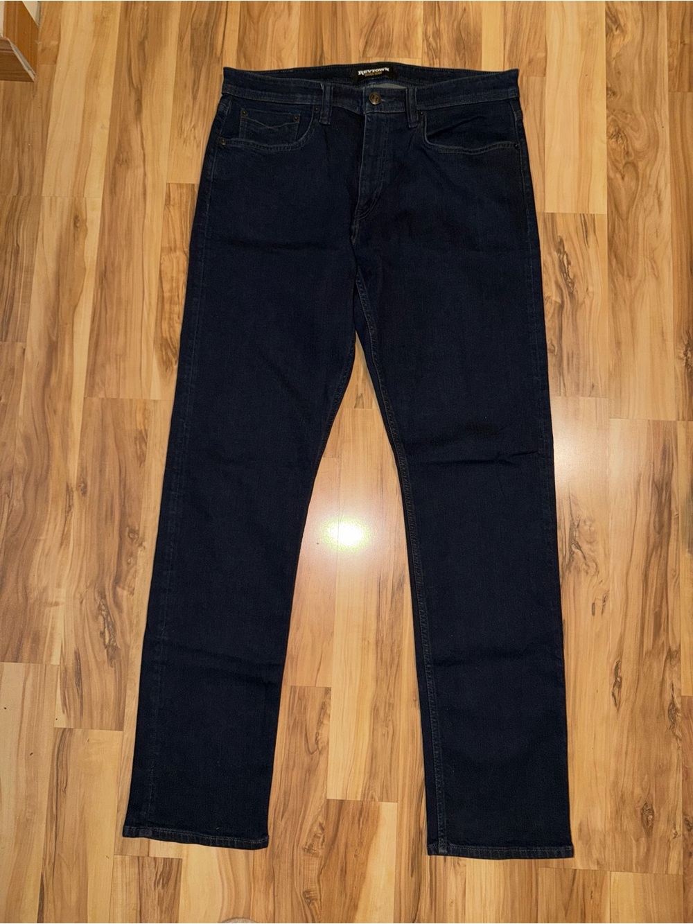 Revtown Jeans Sharp Decade Denim Mid Rise Dark Indigo Slim Straight Mens 34x34